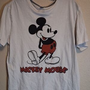 Disney Mickey Mouse Graphic Tee - White and Red 26-0552